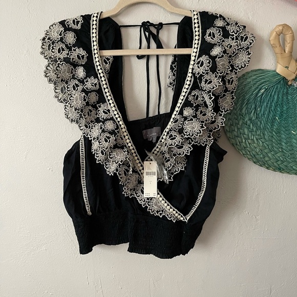 ANTHROPOLOGY Embroidered Lace Blouse - Picture 9 of 9